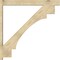 Ekena Millwork Merced Block Rough Sawn Outlooker, Douglas Fir, 6"W x 48"D x 48"H OUT06X48X48MRC05RDF - alternate 4